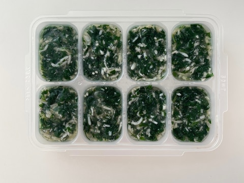 離乳食 小松菜しらすの和風煮